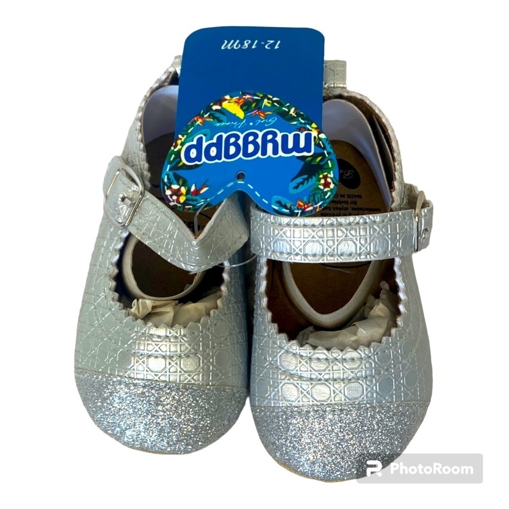 Myggpp Sparkle Glitter Mary Jane Baby Shoes NWT - Picture 1 of 8